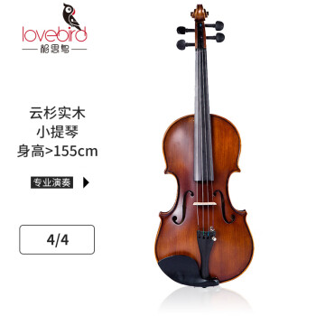 相思鸟实木小提琴表演考级练习4/4自然风干西洋乐器松香随行三