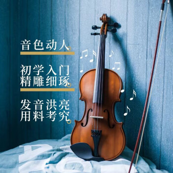 德鲁大叔木质小提琴初学者专业演奏学生成人男女手工琴儿童小提琴